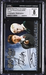 2009 Artbox Harry Potter & The Half Blood Prince Daniel Radcliffe Tom Felton Autographed Redemption Card - CGC 8 10 HIGHEST GRADED!