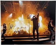 Disturbed: Group Signed 16 x 20 Photo (5 Sigs)(Beckett/BAS LOA)