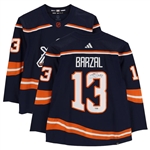 MATHEW BARZAL Autographed Islanders Authentic 2023 Reverse Retro Jersey Size 54 (Fanatics)