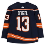 MATHEW BARZAL Autographed Islanders Authentic 2023 Reverse Retro Jersey Size 54 (Fanatics)