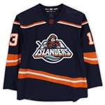 MATHEW BARZAL Autographed Islanders Authentic 2023 Reverse Retro Jersey Size 54 (Fanatics)
