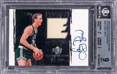 2003 Larry Bird Signed Ltd. Ed. Exquisite Collection Trading Card (BGS 9)(Beckett/BAS Encapsulated)