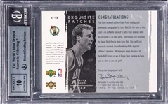 2003 Larry Bird Signed Ltd. Ed. Exquisite Collection Trading Card (BGS 9)(Beckett/BAS Encapsulated)
