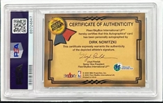 2000-01 Fleer Dirk Nowitzki Signed Autographics PSA 8  (PSA Encapsulated)