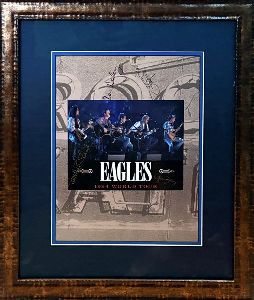 The Eagles: Band Signed 1994 World Tour Program w/ Henley, Frey, Walsh, Felder & Schmit (Beckett/BAS)