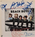 The Beach Boys: Group Signed Album Cover in Framed Display (5 Sigs)(Beckett/BAS LOA)