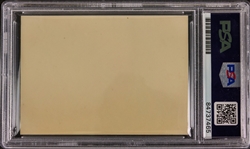 Nikola Tesla ULTRA RARE 3.75 x 2.5 Signed Card - One of The Rarest Autographs in Modern History! (PSA/DNA Encapsulated)