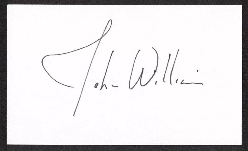 Star Wars: John Williams Signed 3" x 5" Index Card (Third Party Guaranteed)