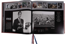 RARE Super Bowl XL: The Opus MVP Ltd. Edition Hardcover Book Signed by 35 MVPs incl. Starr, Namath, and Brady! (Beckett/BAS Full LOA)