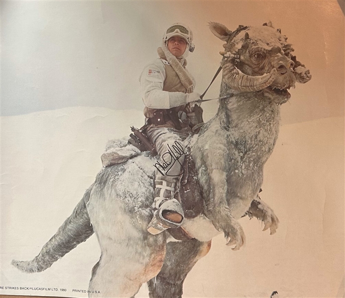 Star Wars: Mark Hamill Vintage Signed 16" x 20" ESB Lucasfilm Photo (Beckett/BAS) (Grad Collection)
