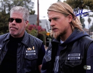 Charlie Hunnam & Ron Perlman Signed 11 x 14 Sons of Anarchy Photo (Beckett/BAS)(Grad Collection)