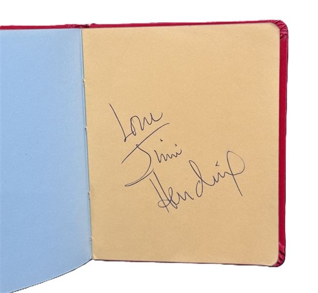 Jimi Hendrix Signed Autograph Book with Exceptional Autograph! (JSA & TRACKS)