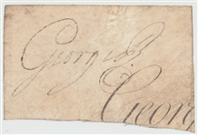 King George IV Signed 2.5 x 3.75 Document Clipping (Third Party Guaranteed)
