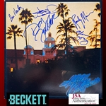 The Eagles IMPECCABLE Fully Band Signed "Hotel California" Record Album - The Finest Weve Handled! (Beckett/BAS LOA)(JSA LOA)