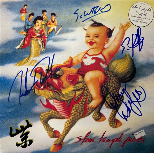 Stone Temple Pilots Desirable Signed "Purple" First UK Pressing with Rare Purple Vinyl! (Beckett/BAS LOA)