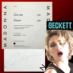 Madonna ULTRA RARE Vintage In-Person Signed "Lucky Star" 12-Inch Promo Single Release with Incredible Every-Letter Early Autograph! (Beckett/BAS LOA & Ex. John Brennan Collection) 