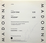 Madonna ULTRA RARE Vintage In-Person Signed Lucky Star 12-Inch Promo Single Release with Incredible Every-Letter Early Autograph! (Beckett/BAS LOA & Ex. John Brennan Collection) 