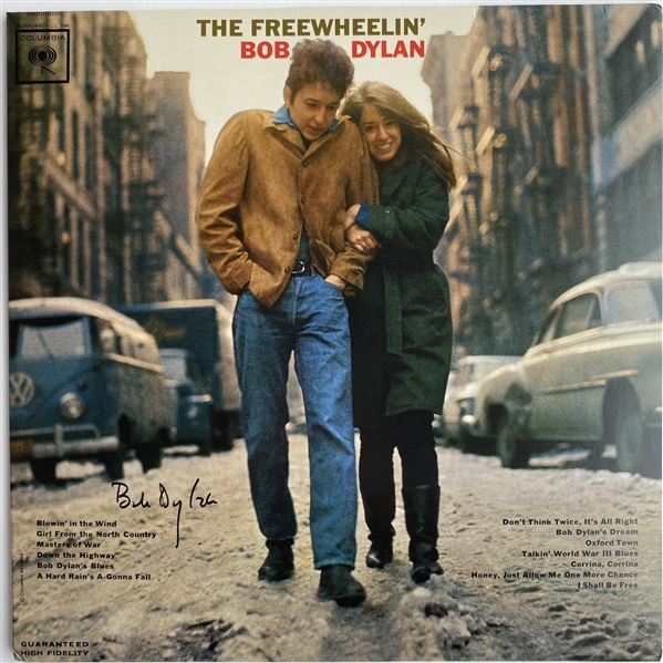  Bob Dylan – The Freewheelin Bob Dylan Signed Album  (JSA & Jeff Rosen)