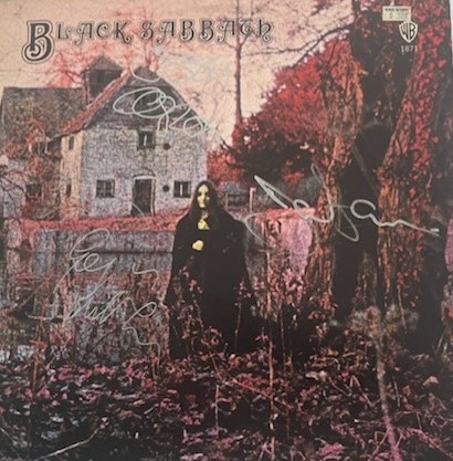 Black Sabbath Debut Album Cover – Signed by All 4 Original Members (JSA)