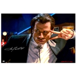 John Travolta Signed 20 x 30 Vincent Vega Pulp Fiction Art Photograph (Celebrity Authentics)