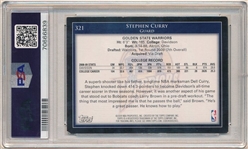 Stephen Curry Signed 2009-10 Topps #321 Rookie Card (PSA/DNA Encapsulated)