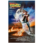 Back to the Future Cast Signed 27" x 40" Full Size Movie Poster (Celebrity Authentics COAs & Beckett/BAS LOAs)