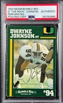 Dwayne The Rock Johnson ULTRA RARE Signed 1994 Miami/Bumble Bee Rookie Card – One of A Few Known to Exist! (PSA/DNA Encapsulated)