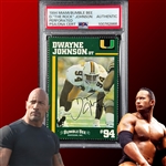 Dwayne "The Rock" Johnson ULTRA RARE Signed 1994 Miami/Bumble Bee Rookie Card – One of A Few Known to Exist! (PSA/DNA Encapsulated)