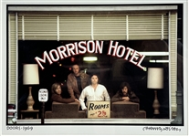 Henry Diltz Rare & Desirable Signed 11 x 14 Color Photo of Morrison Hotel Image in Custom Framed Display (Beckett/BAS LOA)