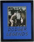 Vin Scully Signed Photograph with Jackie Robinson in Custom Framed Display (PSA/DNA)