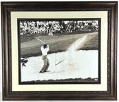 Arnold Palmer Large & Impressive Signed 20" x 30" Canvas Print in Custom Framed Display (PSA/DNA)