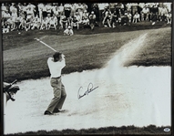 Arnold Palmer Large & Impressive Signed 20 x 30 Canvas Print in Custom Framed Display (PSA/DNA)