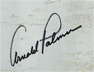 Arnold Palmer Large & Impressive Signed 20 x 30 Canvas Print in Custom Framed Display (PSA/DNA)