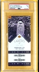 Kobe Bryant Signed Mamba Mentality Display with Signed Book Page & Original Ticket from Final Game (PSA/DNA)