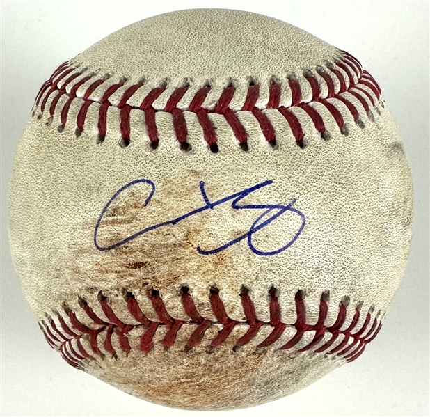 Shohei Ohtani Game Used & Signed OML Baseball :: Used 9-11-2022 LAA vs HOU :: Ball Pitched to Ohtani! (Ohtani HR Game)(MLB Holo & PSA/DNA)