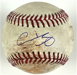 Shohei Ohtani Game Used & Signed OML Baseball :: Used 9-11-2022 LAA vs HOU :: Ball Pitched to Ohtani! (Ohtani HR Game)(MLB Holo & PSA/DNA)