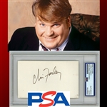 Chris Farley Desirable Early Signed 3" x 5" Index Card (PSA/DNA Encapsulated)