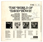 David Bowie Autographed "The World Of David Bowie" Album – Newcastle 1972 (UK) (Tracks LTD)