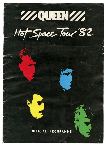 Queen 1982 Autographed "Hot Space" Tour Programme (UK) (Tracks LTD)