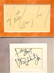 The Rat Pack Signed Framed Display – Sinatra, Martin, Davis Jr., Bishop & Lawford (5/sigs) (JSA & Beckett/BAS)