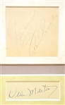The Rat Pack Signed Framed Display – Sinatra, Martin, Davis Jr., Bishop & Lawford (5/sigs) (JSA & Beckett/BAS)