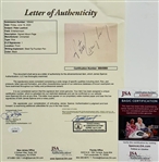 The Rat Pack Signed Framed Display – Sinatra, Martin, Davis Jr., Bishop & Lawford (5/sigs) (JSA & Beckett/BAS)