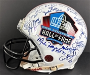 NFL Hall of Famers Signed Pro Football Hall of Fame Helmet – 36 Autographs (Beckett/BAS)