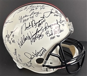 NFL Hall of Famers Signed Football Helmet – 26 Autographs (Beckett/BAS)