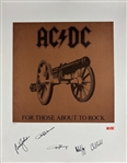 AC/DC Group Signed For Those About to Rock Limited Edition Lithograph #73/500 (Beckett/BAS) (AC/DC Collection)