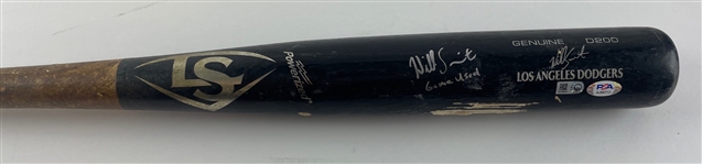 Will Smith Signed and Game Used Louisville Slugger Bat (PSA/DNA & MLB HOLO)