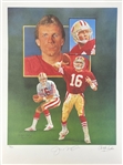 Joe Montana Signed Ltd. Ed. 18 x 24 Lithograph (Third Party Guaranteed)