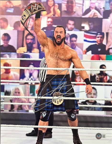 WWE Drew McIntyre Signed 11" x 14" Photo (Beckett/BAS)