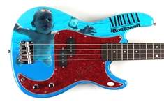 Nirvana: Krist Novoselic Signed Nevermind Custom Graphic Electric Bass Guitar (JSA COA) (See Description)