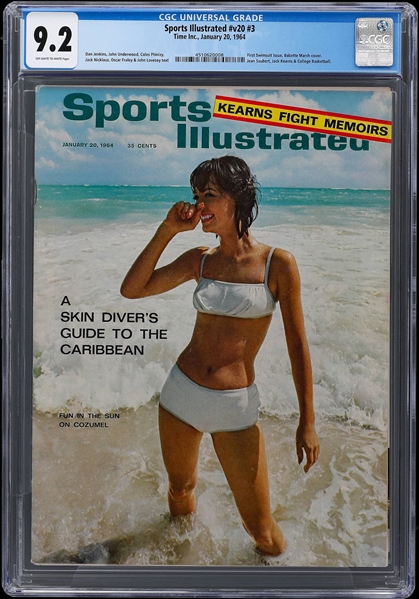 1964 Sports Illustrated First Swimsuit Issue Newsstand Edition CGC 9.2 Highest Graded